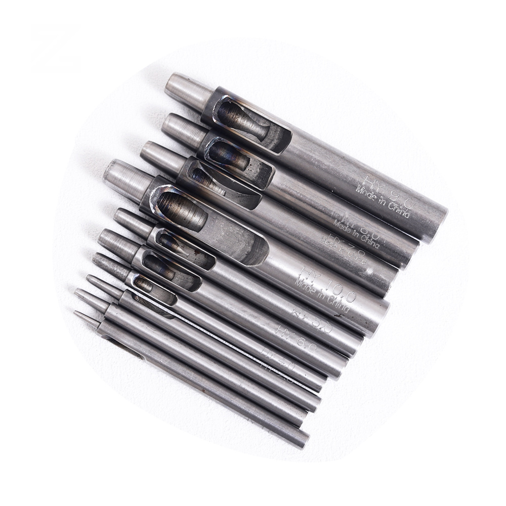 HY round punch, sharp and durable, small taper, non-reaming, leather belt, watch strap, genuine leather round punch Item Picture