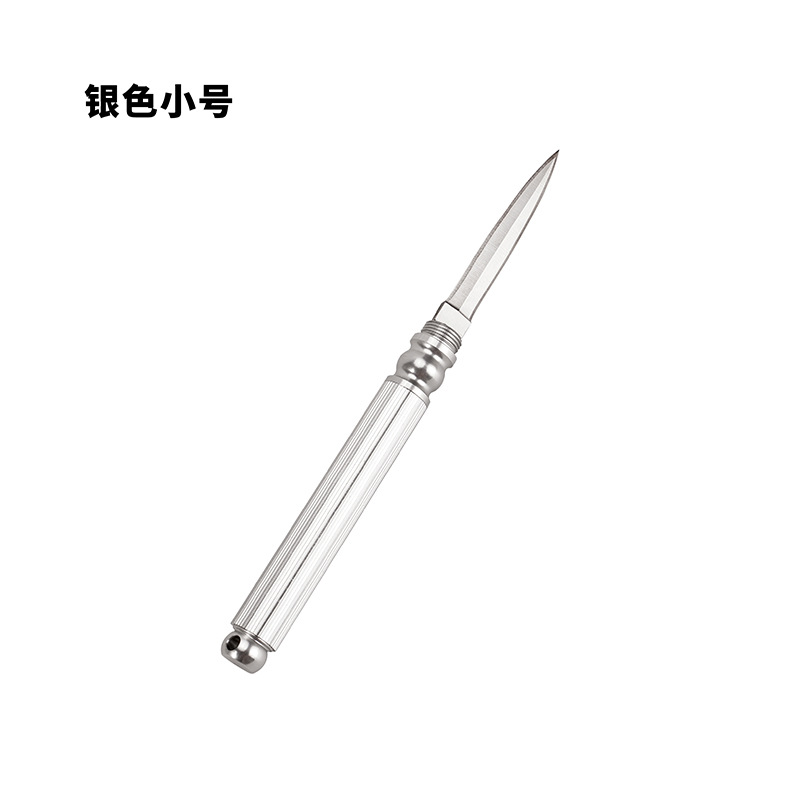 Outdoor multi-functional tube knife, self-defense mini folding knife, portable window-breaking tool, engraving knife, multi-functional fruit knife undefined