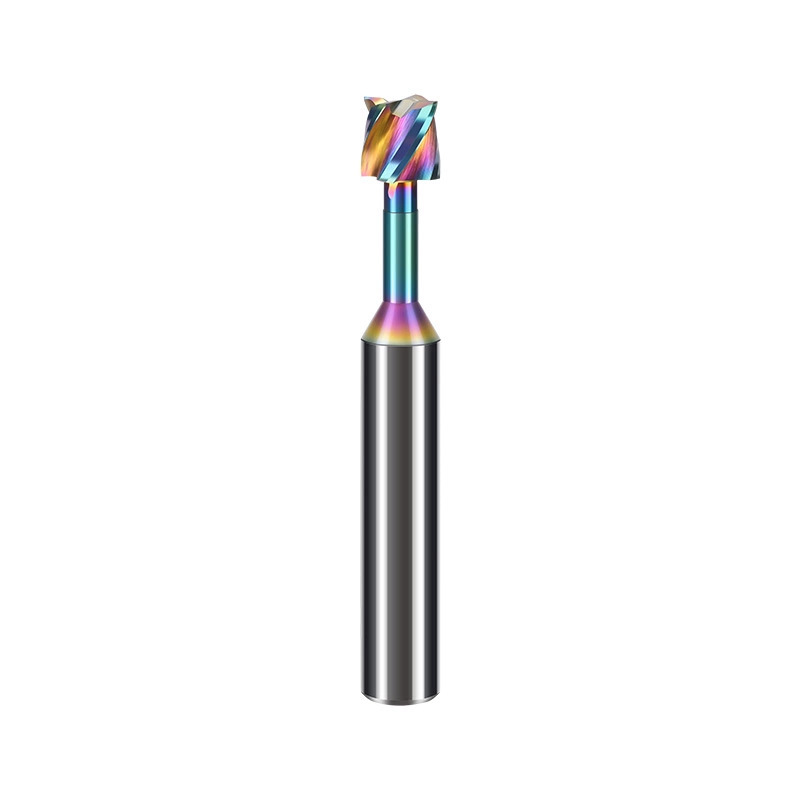 Original production of seven-color coated T-shaped milling cutters for aluminum tungsten steel alloy slots, CNC cutting tools and milling cutters Item Picture