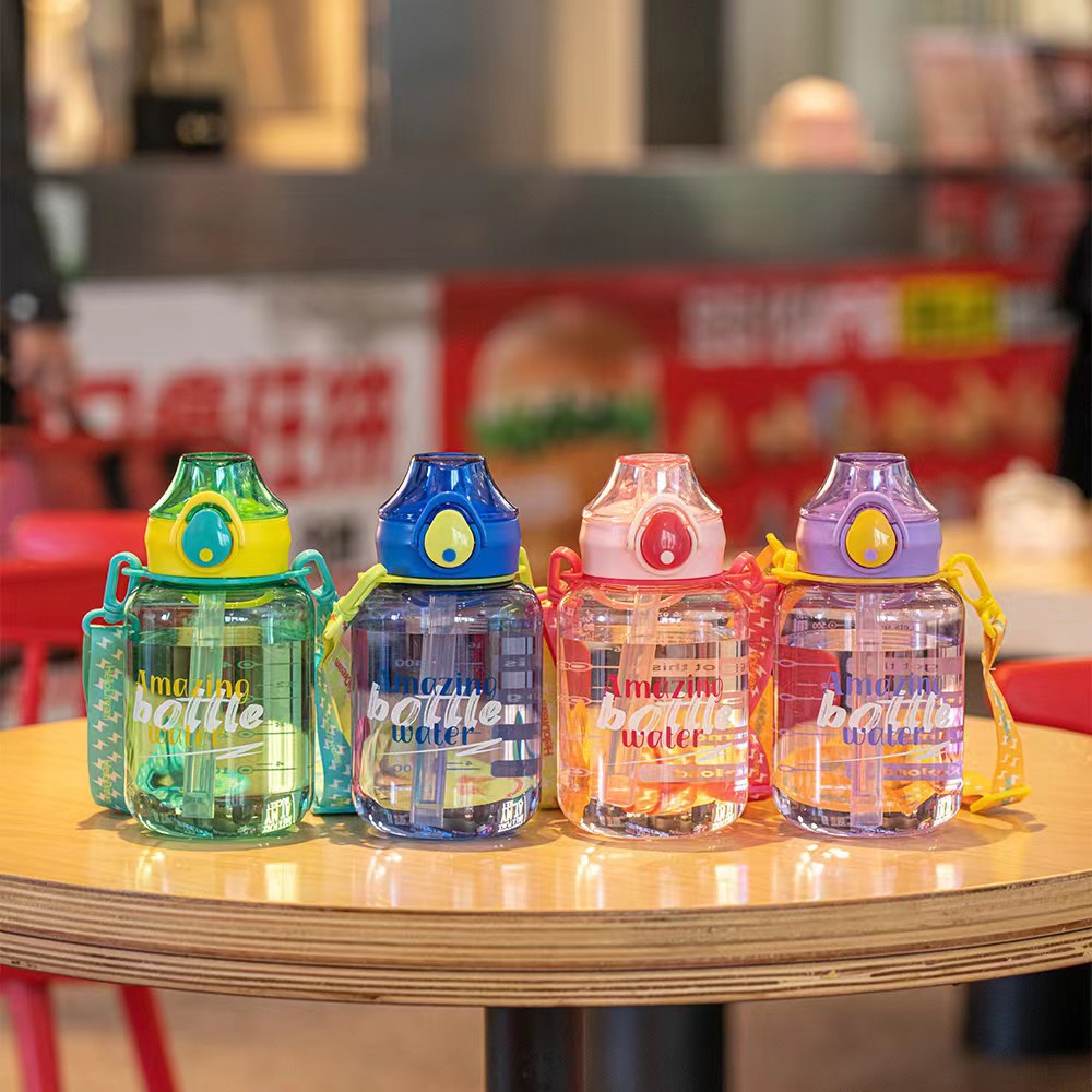 Cute and fun small belly cup, fashionable and high appearance level, straw cup, portable and easy to use, anti-drop, takeout plastic cup full figure
