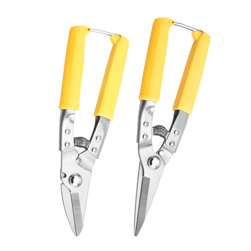 Manufacturer's in-stock keel multi-purpose industrial scissors, electrician ceiling wire trough iron sheet scissors, labor-saving wire copper wire electronic scissors Item Picture
