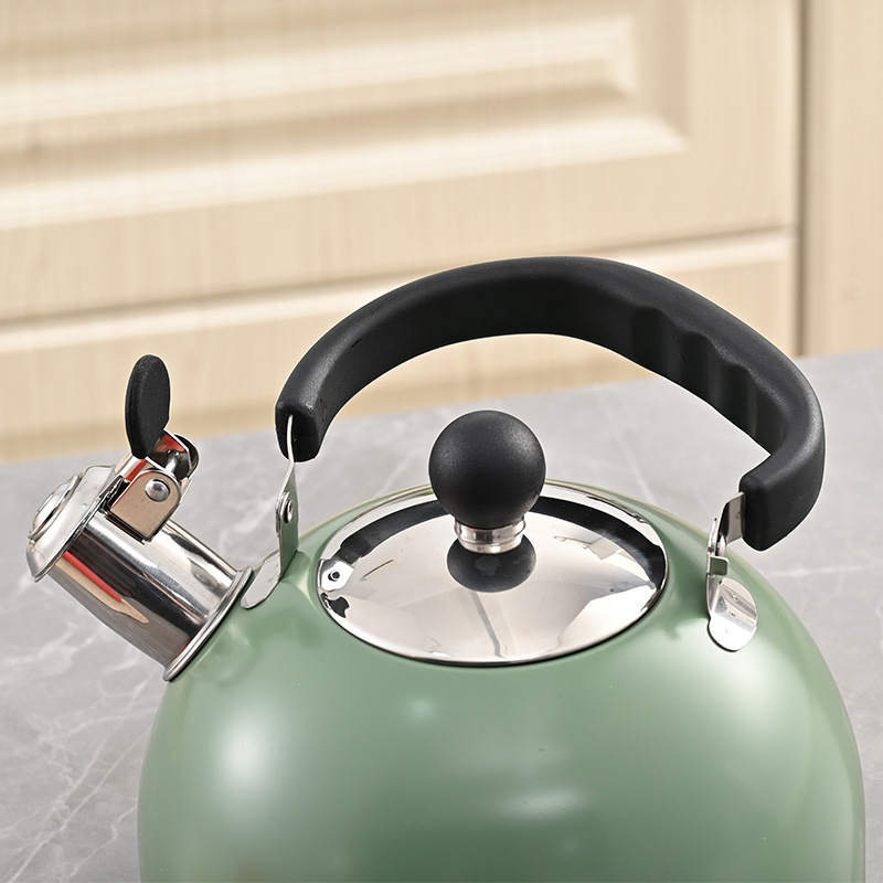 2.5-liter stainless steel whistling kettle, flat-bottomed large-capacity whistling kettle, boiling kettle, induction cooker, cross-border boiling kettle Specification drawing