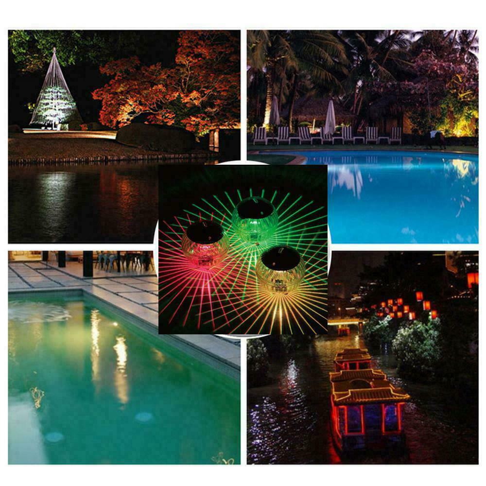 LED solar landscape lawn lights, water float lights, RGB floating balls, courtyard decoration, swimming pool bath lights, aquarium lights Specification drawing