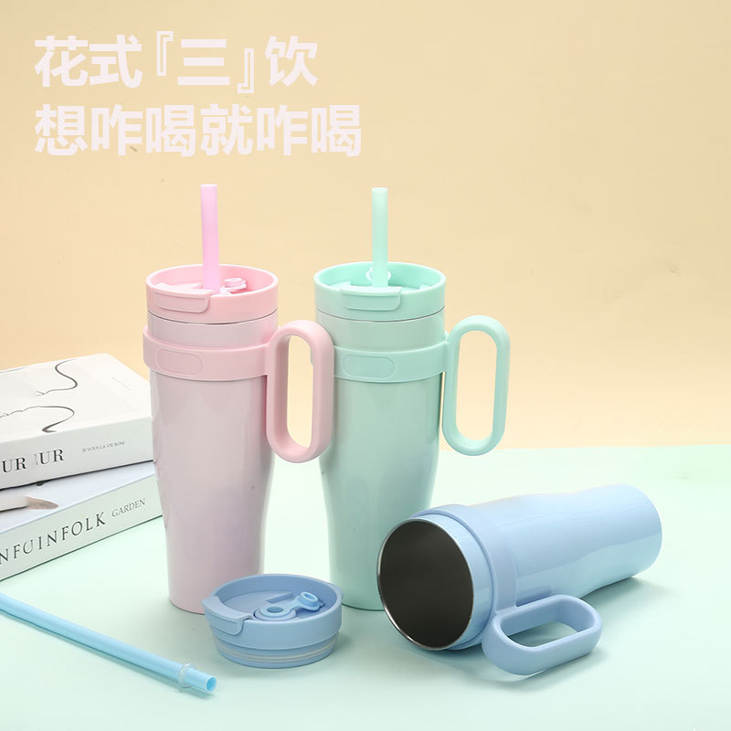 The new cross-border best-selling giant large-capacity insulated cup comes with a handle ice king cup and an outdoor sports water cup Application Scenario
