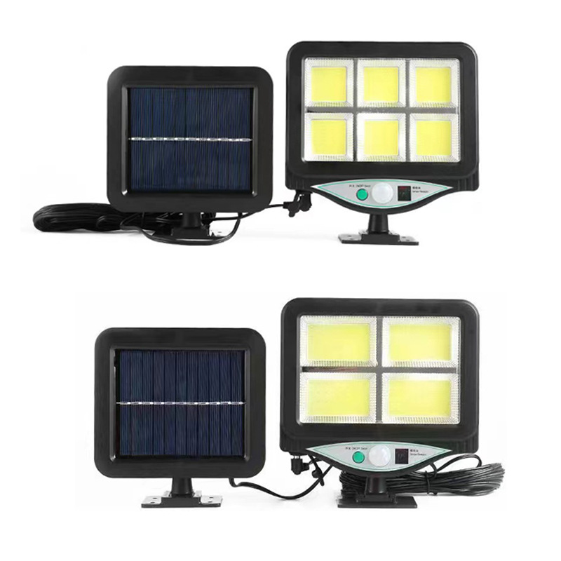 New cross-border split-type remote-controlled solar sensor small street lamp, courtyard outdoor sensor lamp, solar wall lamp full figure