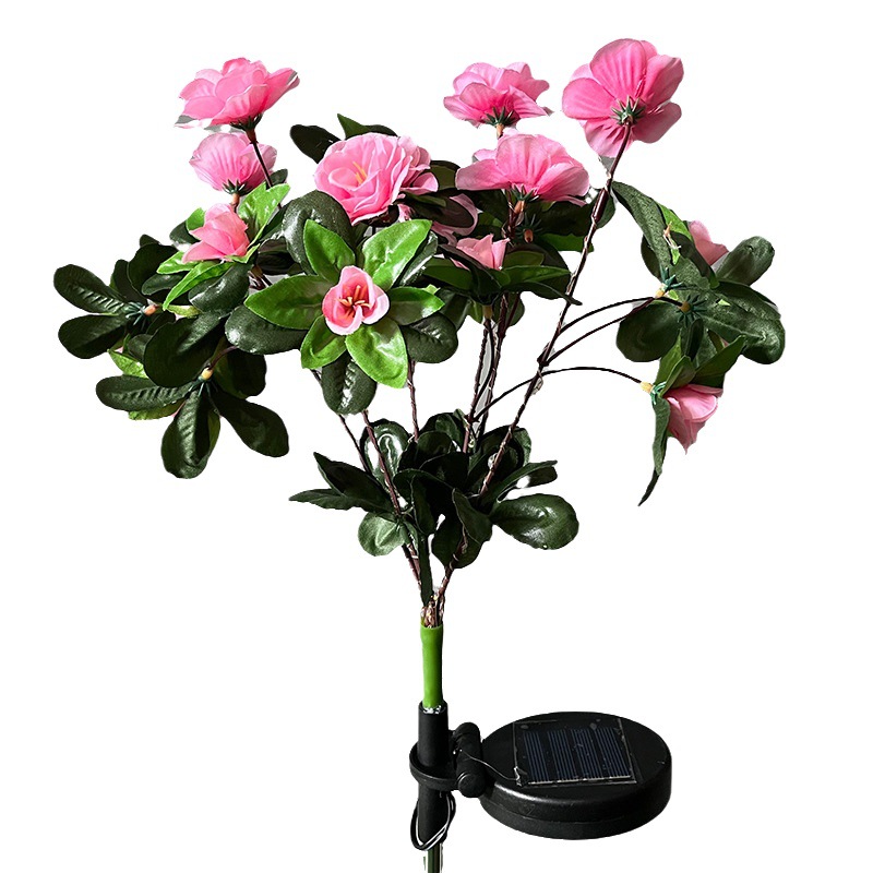 New cross-border Amazon solar rhododendron lamp lawn courtyard outdoor landscape atmosphere LED night light Item Picture