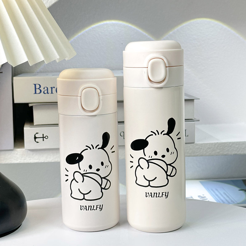 The new type of insulated cup with a bouncing lid and pea water cup is simple and elegant. It is made of 304 stainless steel for both men and women and students, portable, fashionable and cartoonish Application Scenario