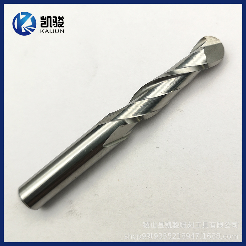 Kaijun double-edge helical ball end mill CNC tool engraving machine tool 6mm woodworking relief tungsten steel engraving knife Application Scenario