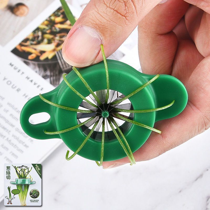 The ultimate tool for slicing scallions: Plum blossom scallion slicer, kitchen ultra-fine grater, grater, commercial multi-functional vegetable cutter full figure