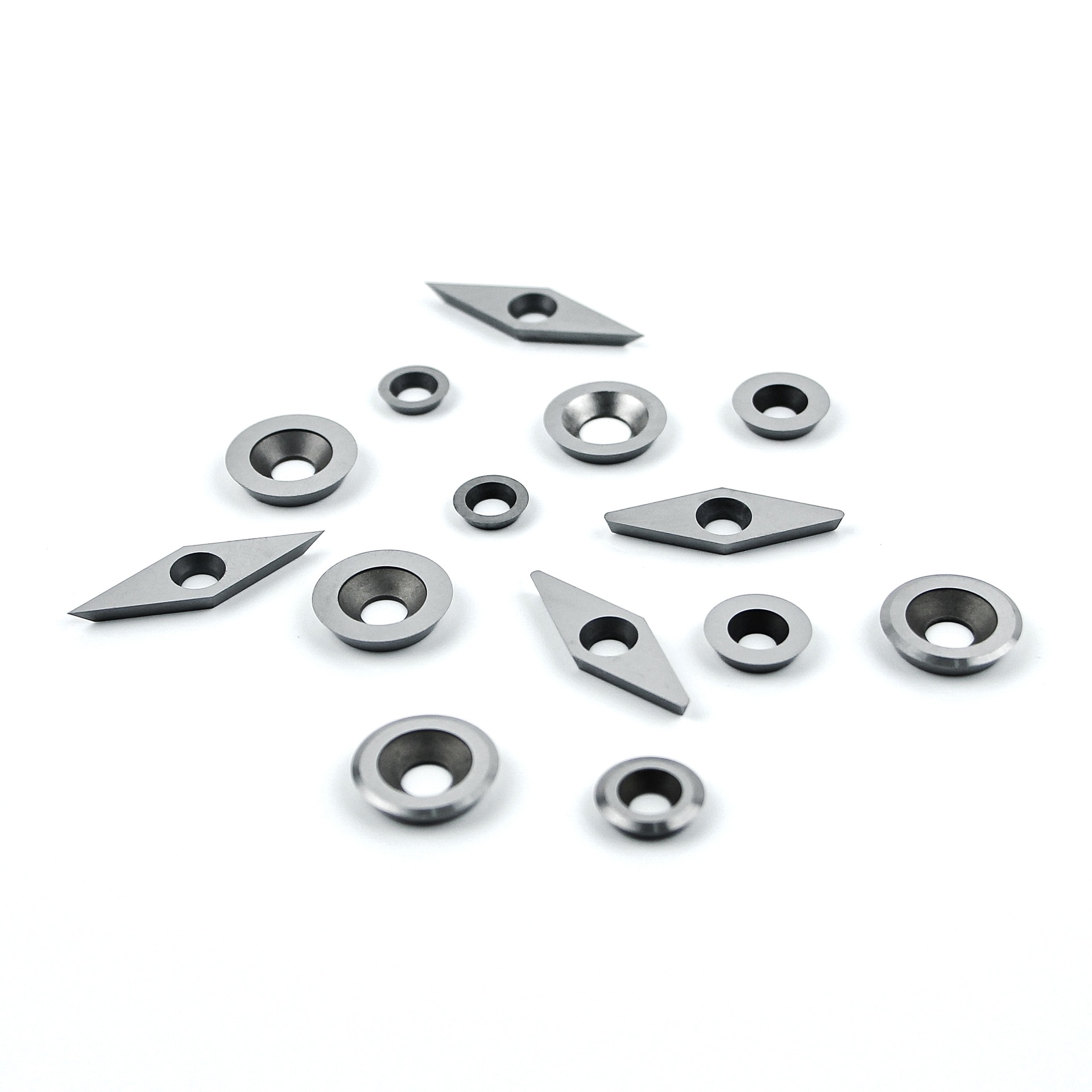 Foreign trade set of disposable woodworking blades, hard alloy tungsten steel round knives, square knives, rhombic knives, spiral knives details Picture