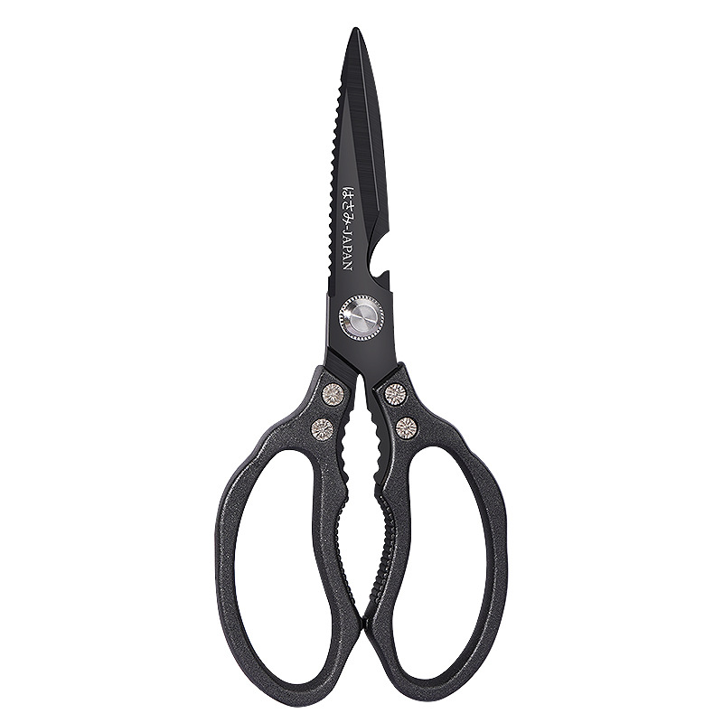 Multi-functional scissors, household scissors, powerful chicken bone scissors, fish killing food, kitchen stainless steel special, household barbecue, all-steel Item Picture