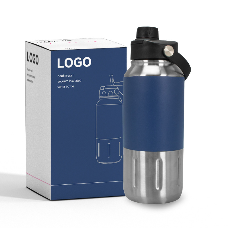 Amazon's new space flask, outdoor portable sports water bottle, sports kettle, handle, thermos cup, and thermos flask full figure