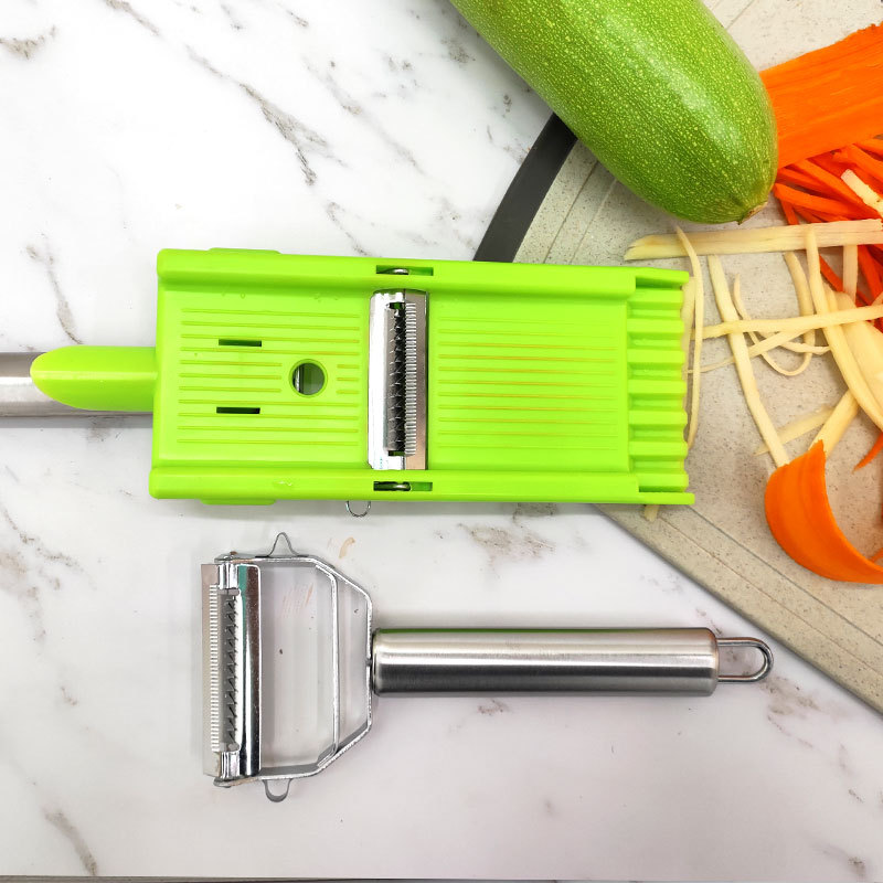 Two-in-one grater, peeler, vegetable cutter, grater, stainless steel kitchen, multi-functional household, cross-border full figure