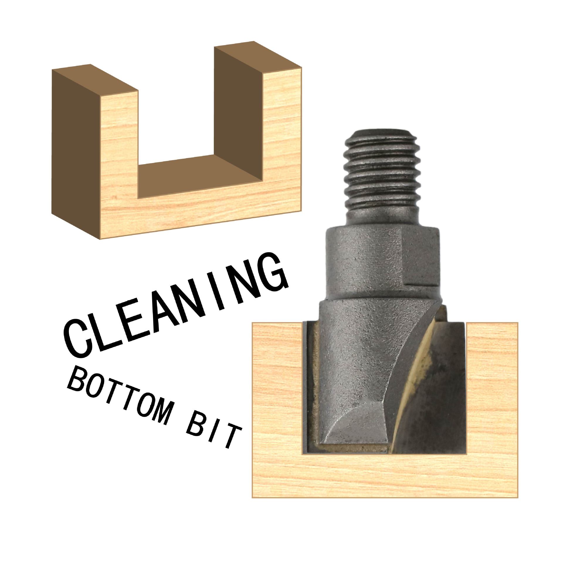 The threaded spiral bottom-cleaning knife is a magic tool for opening lock holes in wooden doors and a powerful tool for carpenters to open lock grooves and fingerprint locks Application Scenario