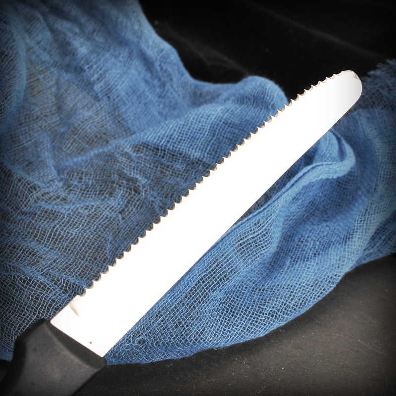 Plastic round head knife, steak knife, stainless steel Western-style knife, steak knife, Western-style steak knife, household safe and sharp details Picture
