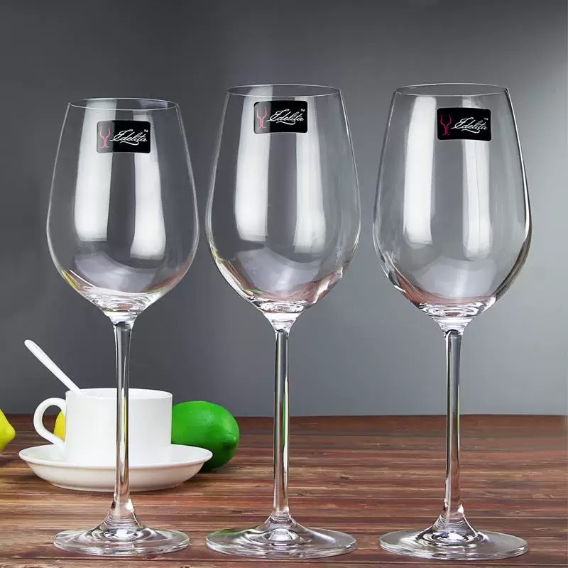 High-footed glass European-style crystal red wine set for home use, creative large and high-end wine vessel glass wholesale Specification drawing