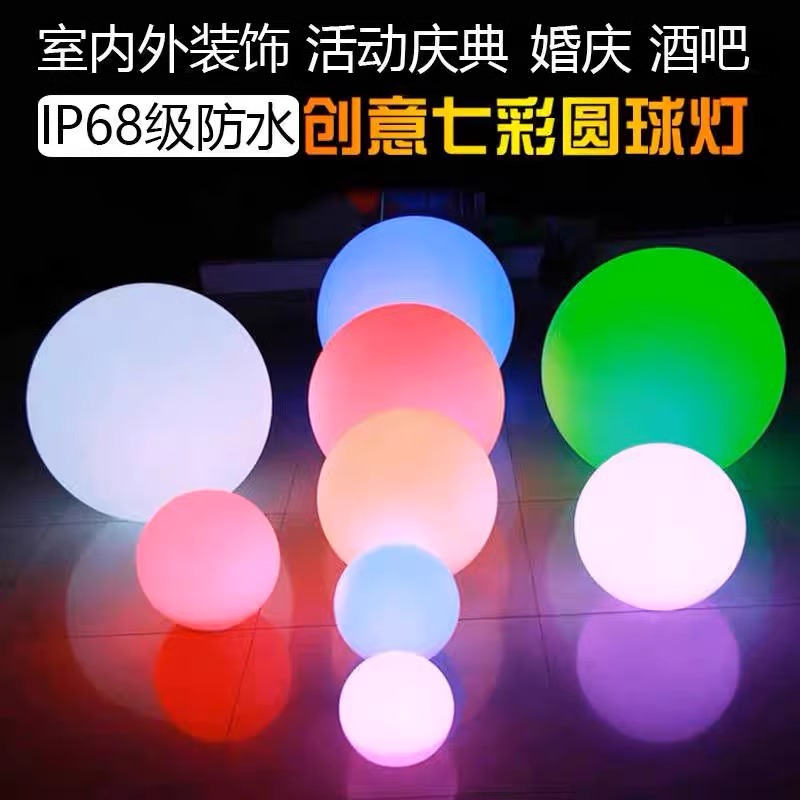 Outdoor park landscape solar-illuminated spherical decorative items, popular photo spots, outdoor projection moon lamps Application Scenario