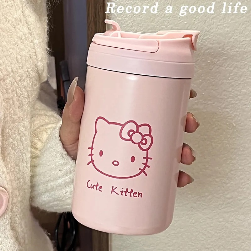 High appearance level, cute ins style, high-temperature resistant water cup, large capacity straw cup, 304 stainless steel insulated cup for girls Application Scenario