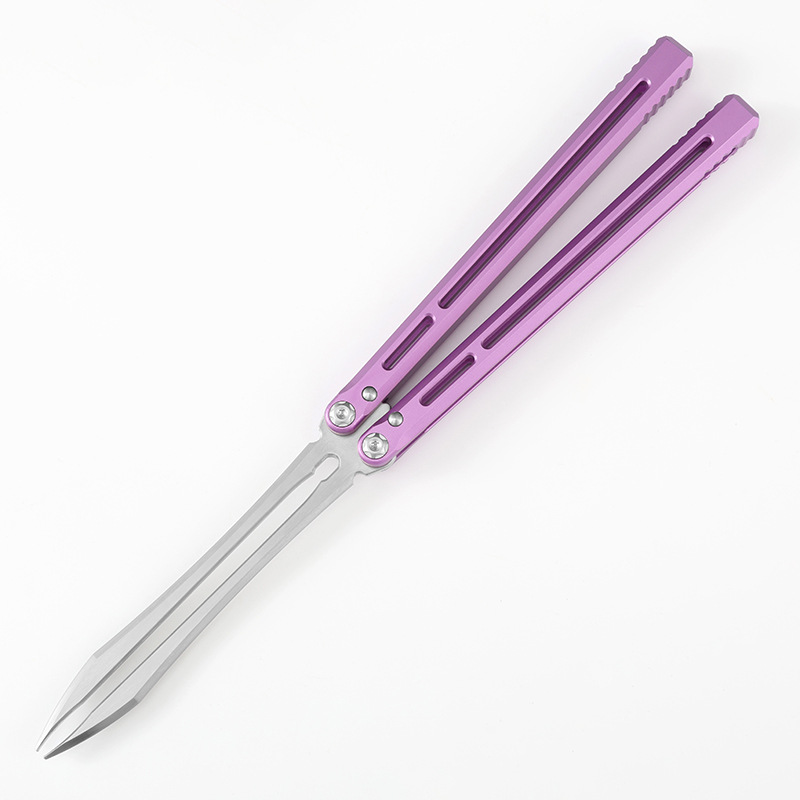 Outdoor telesto butterfly knife fork unedged Training swing multi-functional folding knife all-in-one toy edc Application Scenario
