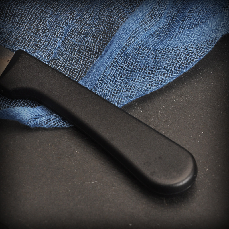 Plastic round head knife, steak knife, stainless steel Western-style knife, steak knife, Western-style steak knife, household safe and sharp Specification drawing