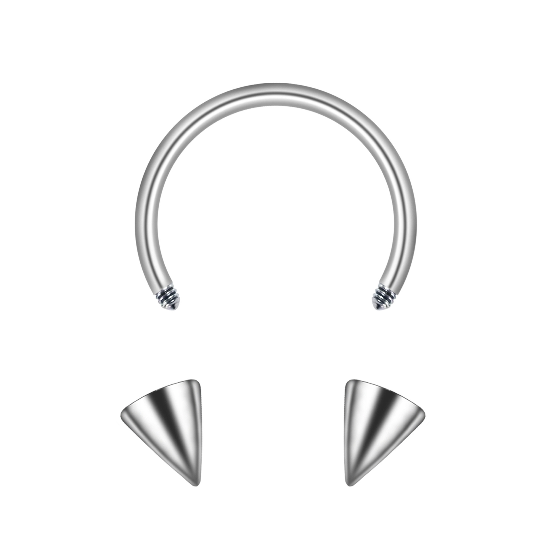 Cross-border e-commerce best-selling stainless steel basic U-shaped nose rings, lip rings, human piercing accessories, direct sales from the manufacturer of nose nails Item Picture