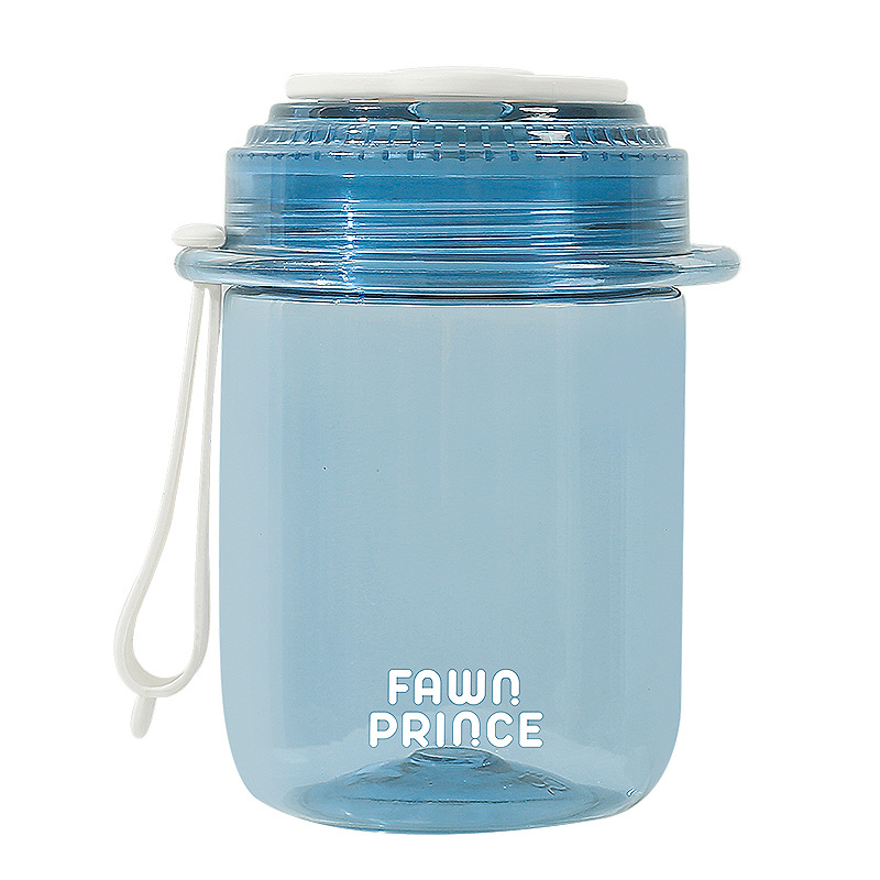 New minimalist coffee water cup, cute plastic cup for student couples, direct drinking, small and portable. A sticker cup for girls Item Picture
