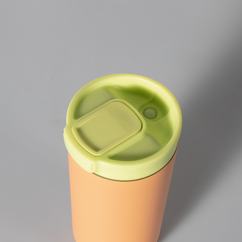 Amazon's best-selling private mold 2025 new product: insulated cup, button coffee cup, 304 stainless steel leak-proof coffee cup Specification drawing