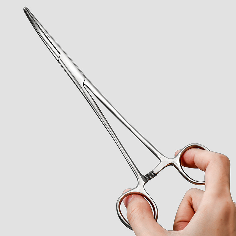 Shunxingfa hemostatic forceps, vascular forceps, straight head, elbow, stainless steel brushed and coated medical forceps, unhooking device, cupping therapy Item Picture