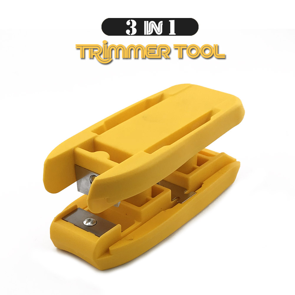 Three-in-one manual woodworking edge trimmer, right-angle woodworking planer, edge banding scraper, chamfering and rounding scraper full figure