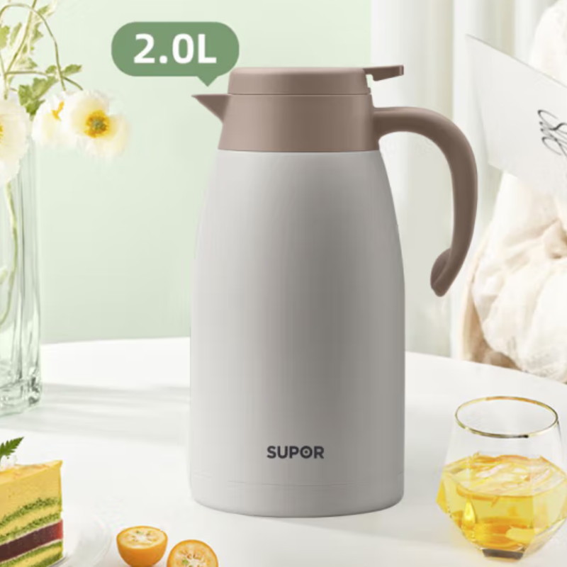 Supor TKC200KH53 thermos flask, a household 304 stainless steel thermos flask with a 2.0L capacity for warmth details Picture