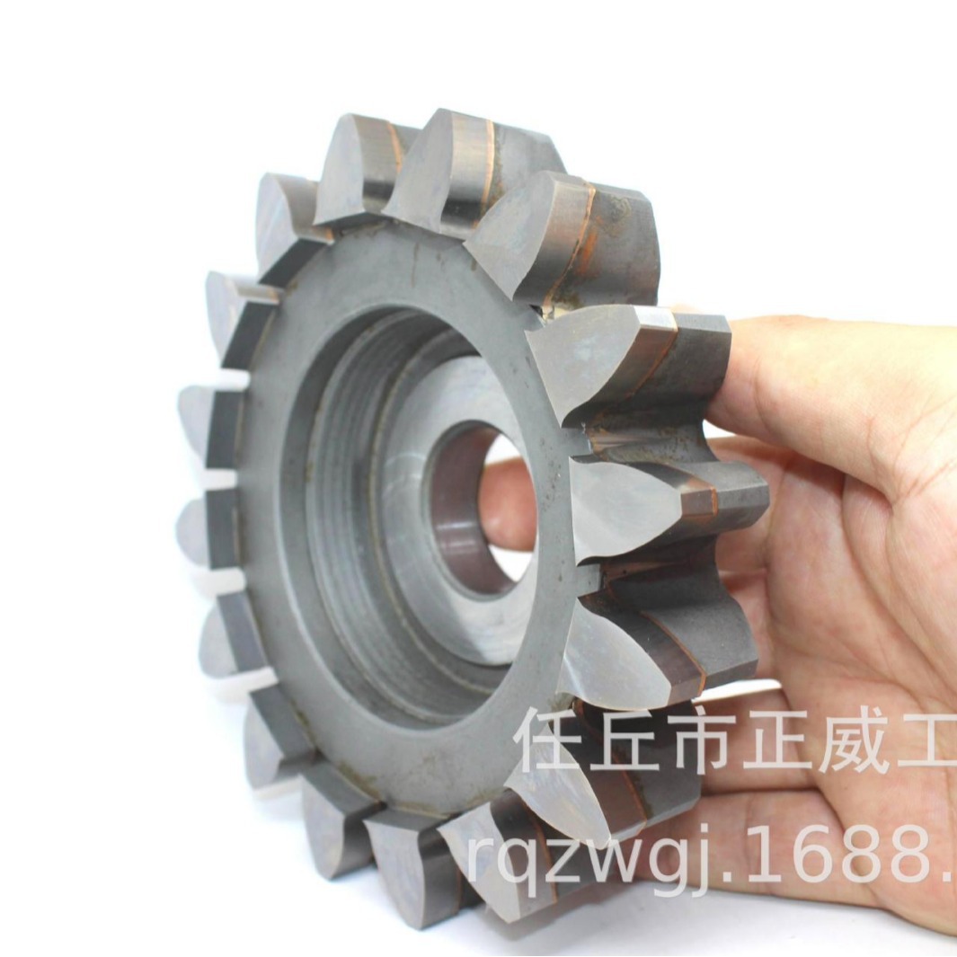 The non-standard alloy head of the alloy-inlaid bowl-shaped gear shaping knife has a fast production period, which is determined by the workpiece Specification drawing