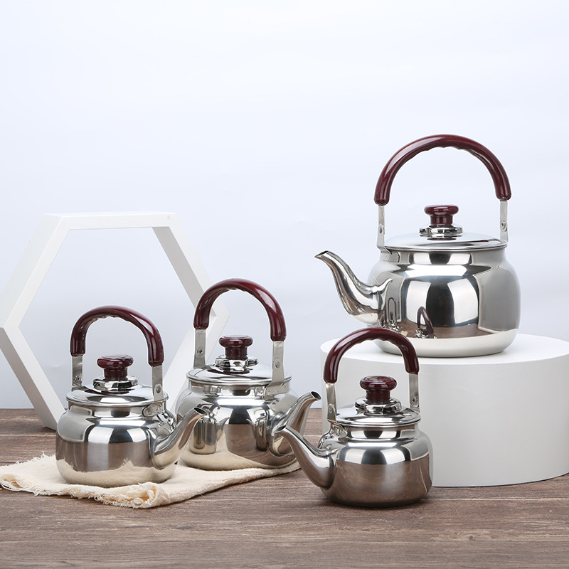 New City stainless steel kettle, Mingyin old-fashioned Gongfu tea brewing teapot, outdoor small kettle, household induction cooker full figure