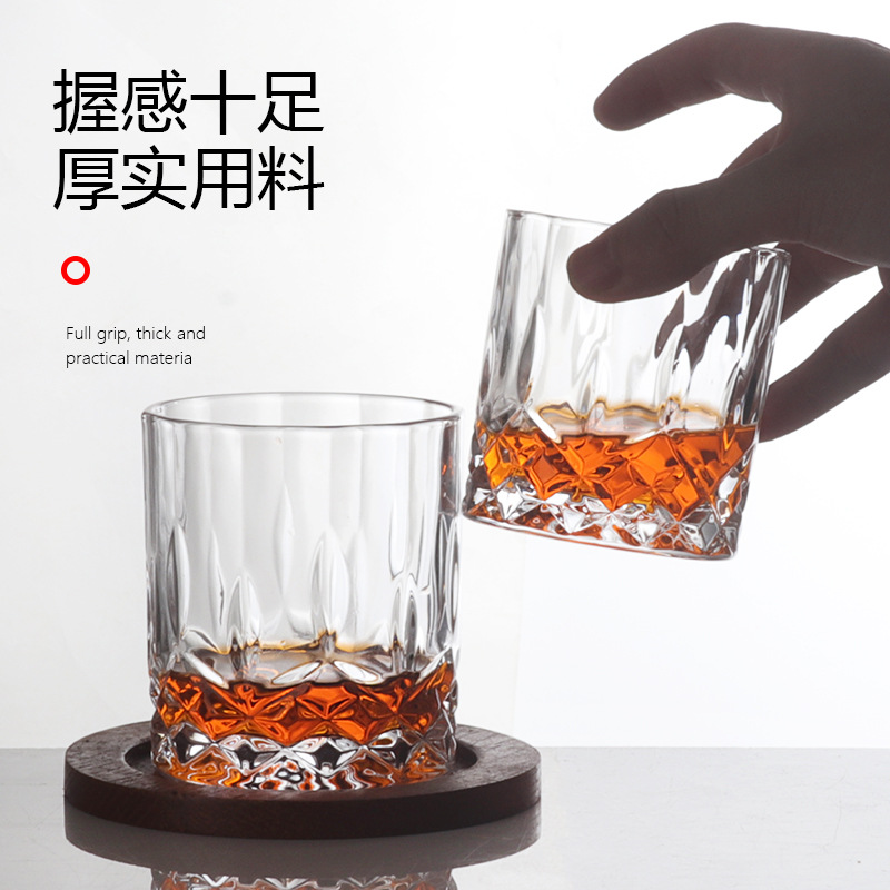 Wholesale household crystal glass whisky and spirits cups, commercial brandy cups for hotels, European-style glass cups and wine sets details Picture