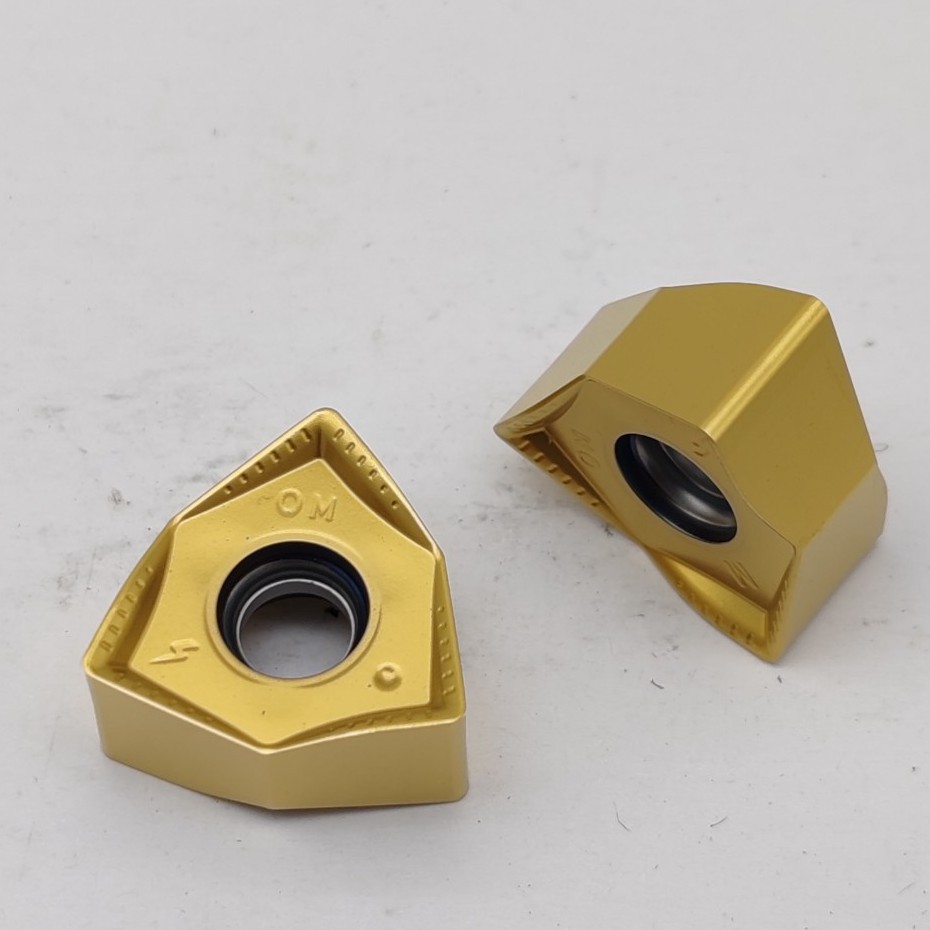 CNC peach-shaped external cylindrical turning blade WNMG080408-MF black gray OKE finish and semi-finish finish stainless steel Specification drawing