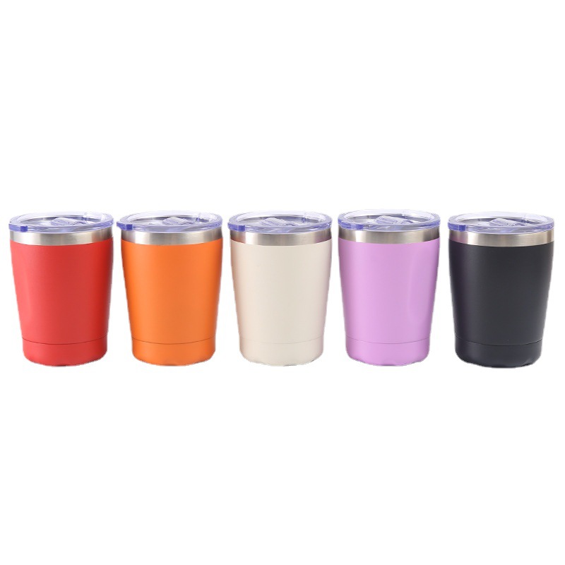 New mini 12OZ car cup for foreign trade, double-layer stainless steel ice cube cup, 304 stainless steel car cup Item Picture