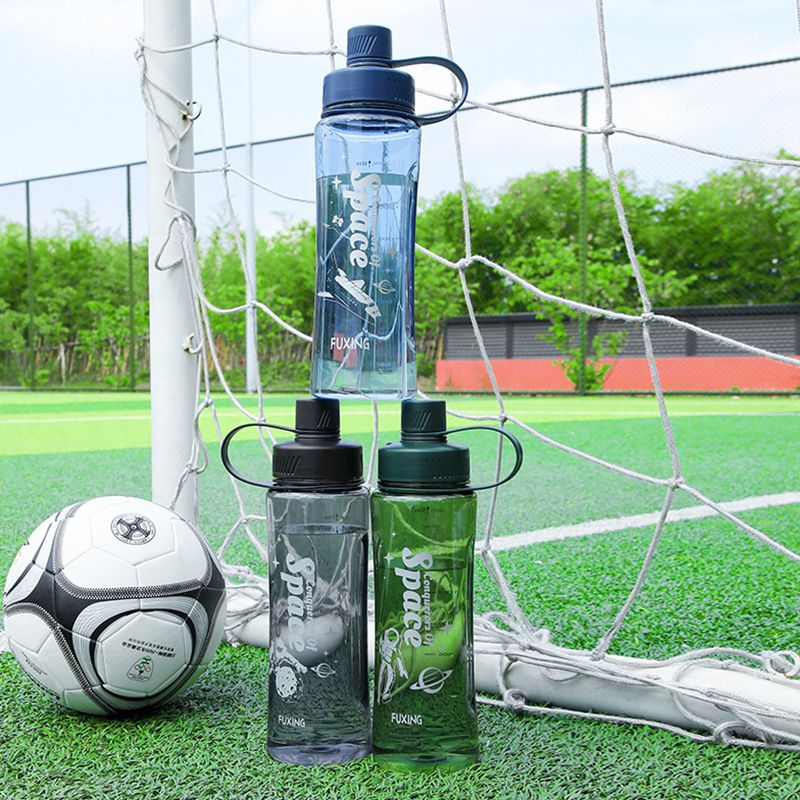 Fuxing Super Large Capacity sports water bottle, outdoor portable plastic cup, anti-drop and leak-proof, direct drinking space cup, portable cup Application Scenario