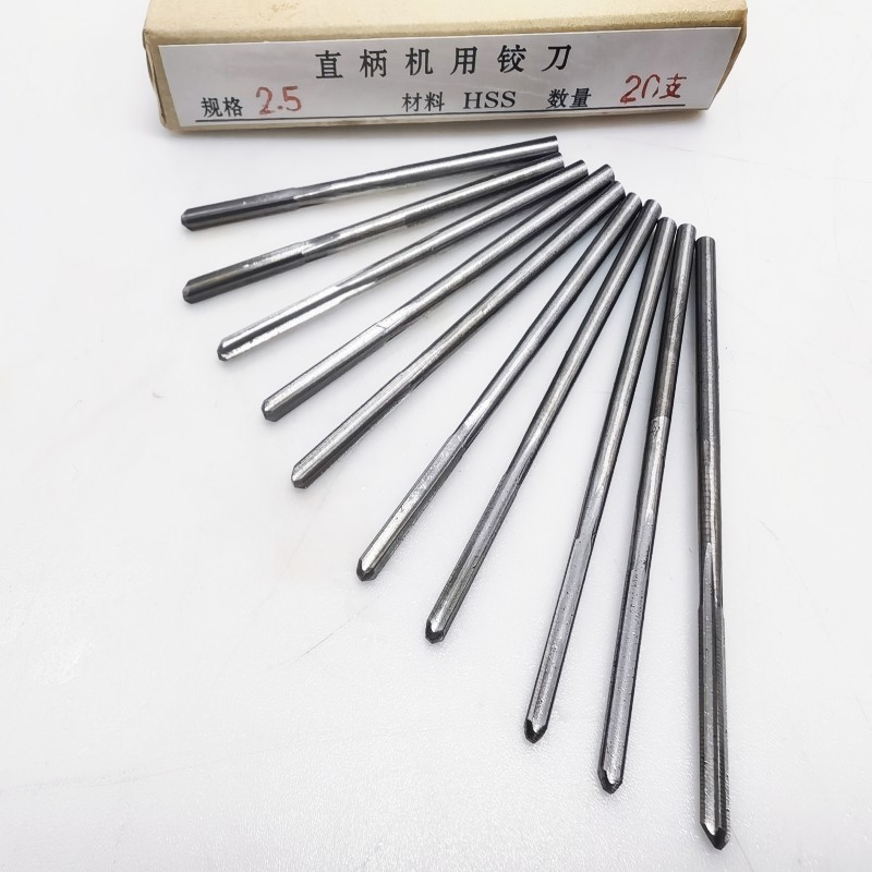 Fine reamer W6542 fully ground white high-speed steel machine reamer 1-1.2-1.3-1.5-2-2.5-3H7 Item Picture