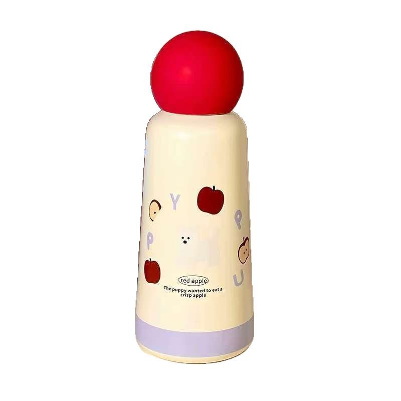 Apple Puppy Insulated Cup for Girls, high appearance level, cute and portable, new 316 inner liner, student stainless steel water cup Item Picture