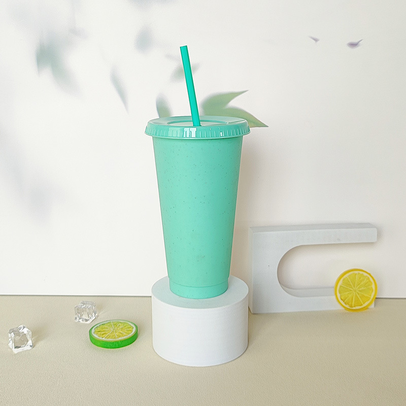 【 Processing and Customization 】 Wholesale of large-capacity transparent beverage milk tea cups with LIDS and creative glitter cups Specification drawing