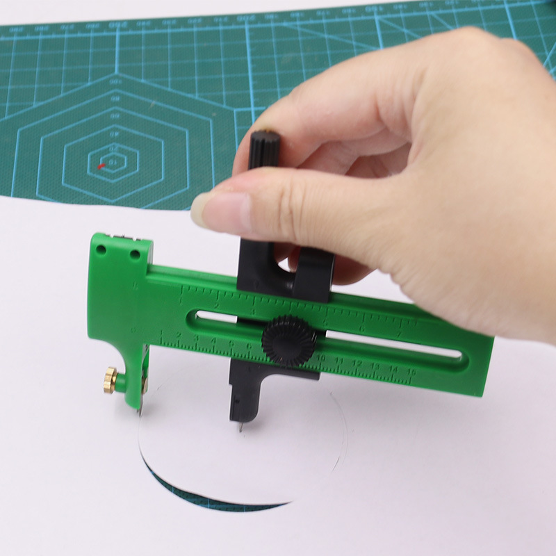 Paper-cut model circle drawing knife, circle cutting scissors, compass knife, circle cutter, office and educational circle cutting, circle drawing and circle cutting knife details Picture