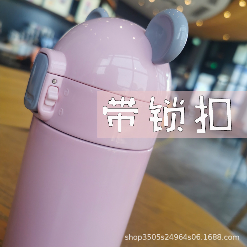 Yafeiqi factory wholesale gift customization Cartoon cute rabbit direct drinking stainless steel insulated cup gift water cup details Picture