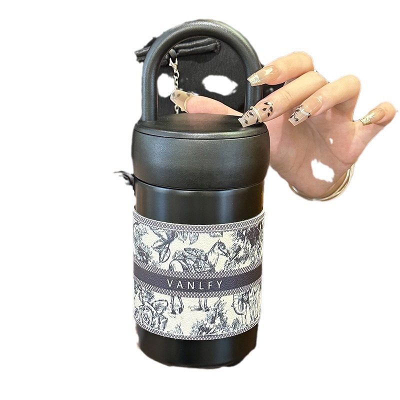 Stainless steel insulated cup, ins women's simple, niche and high-end direct drinking cup, 2024 new model water cup, high appearance level Item Picture