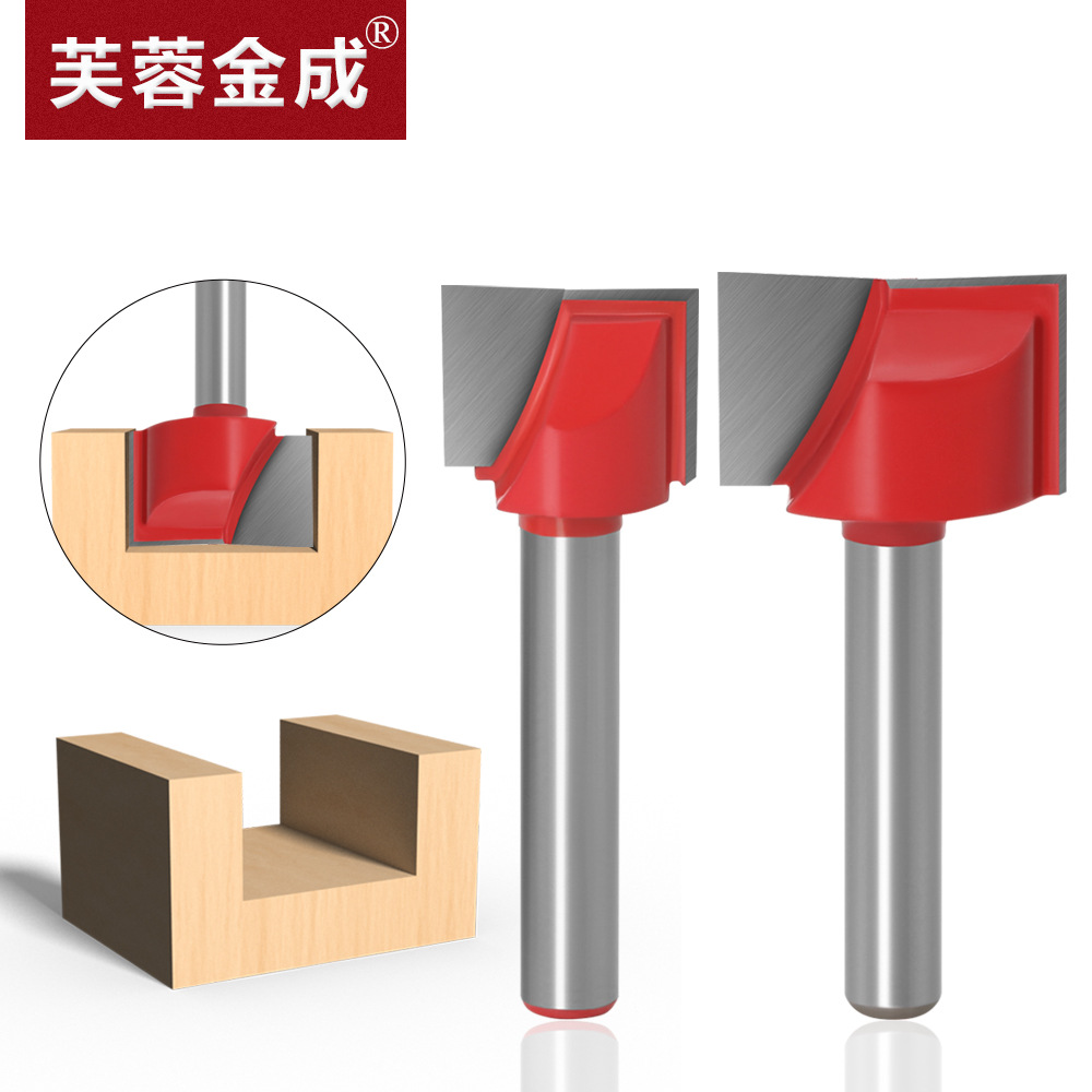 Computer engraving machine tools, woodworking milling cutter, 6mm bottom cleaning cutter, bottom milling chamfering table, bottom milling cutter, edge trimming machine tool head full figure