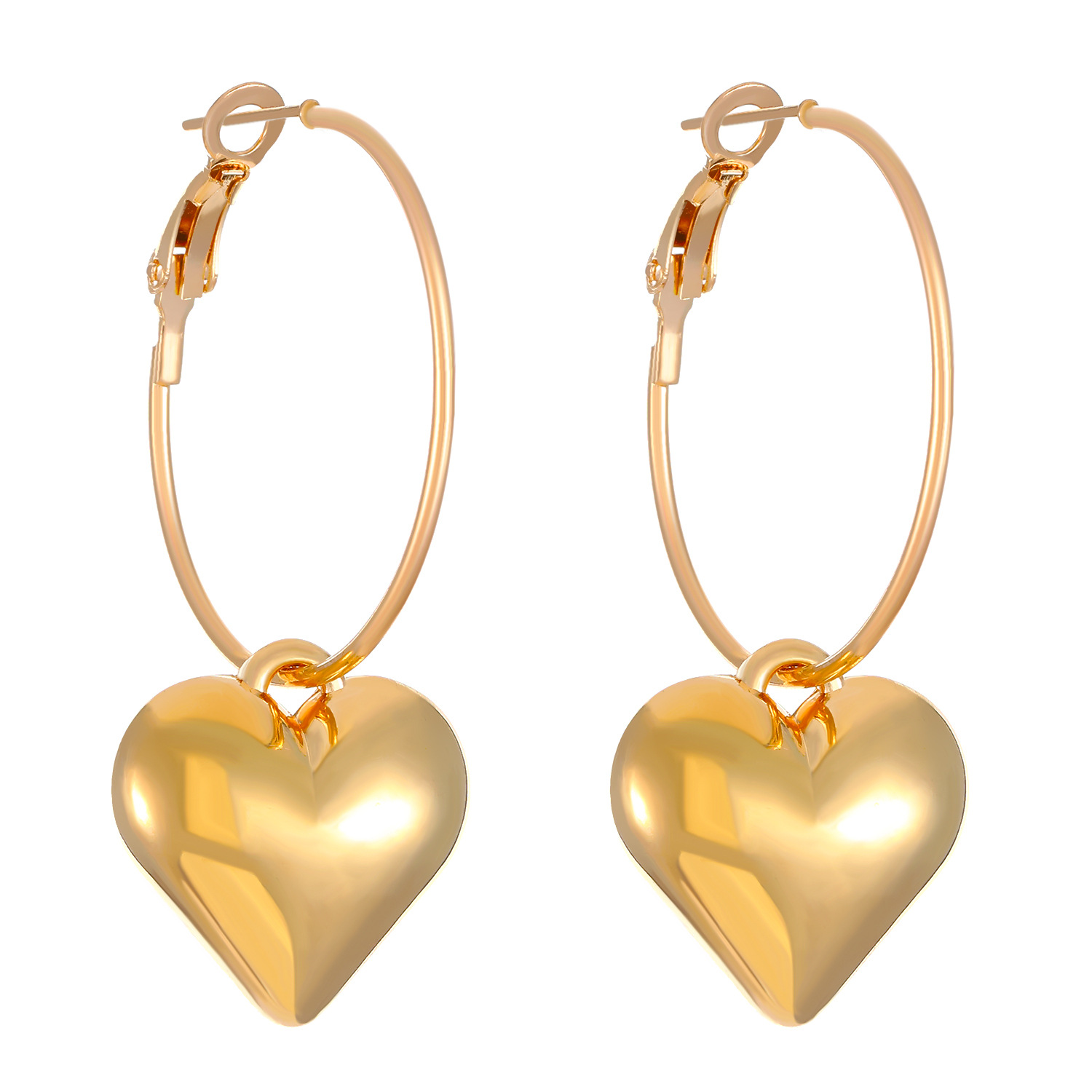 Popular cross-border best-selling fashionable hollowed-out oval earrings from Europe and America, simple geometric long hollowed-out matte earrings and earrings for women Item Picture