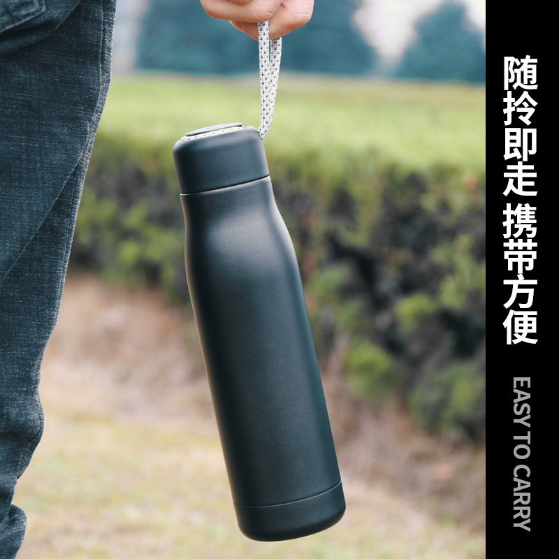 Custom-made portable large-capacity insulated cups for outdoor sports, women's and men's fitness, children's portable insulated water bottles and cups details Picture