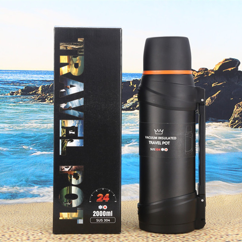 New Chinese-style personalized sports water bottle, portable large-capacity insulated water cup, 304 stainless steel inner liner insulated water bottle full figure