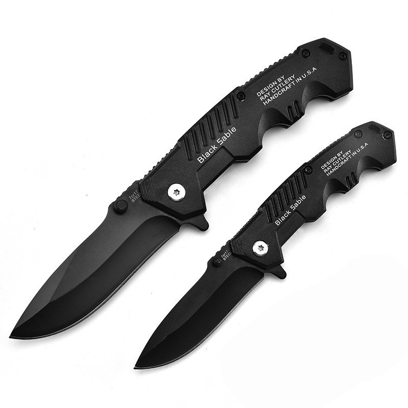 Factory high-hardness stainless steel folding knife, outdoor survival self-defense tactical sharp outdoor knife, portable fruit knife Item Picture