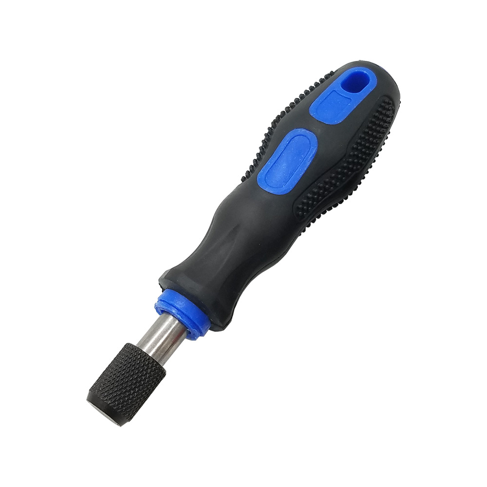 A 1/4-inch (6.35mm) manual screwdriver holder with a magnetic PP+TPR handle undefined