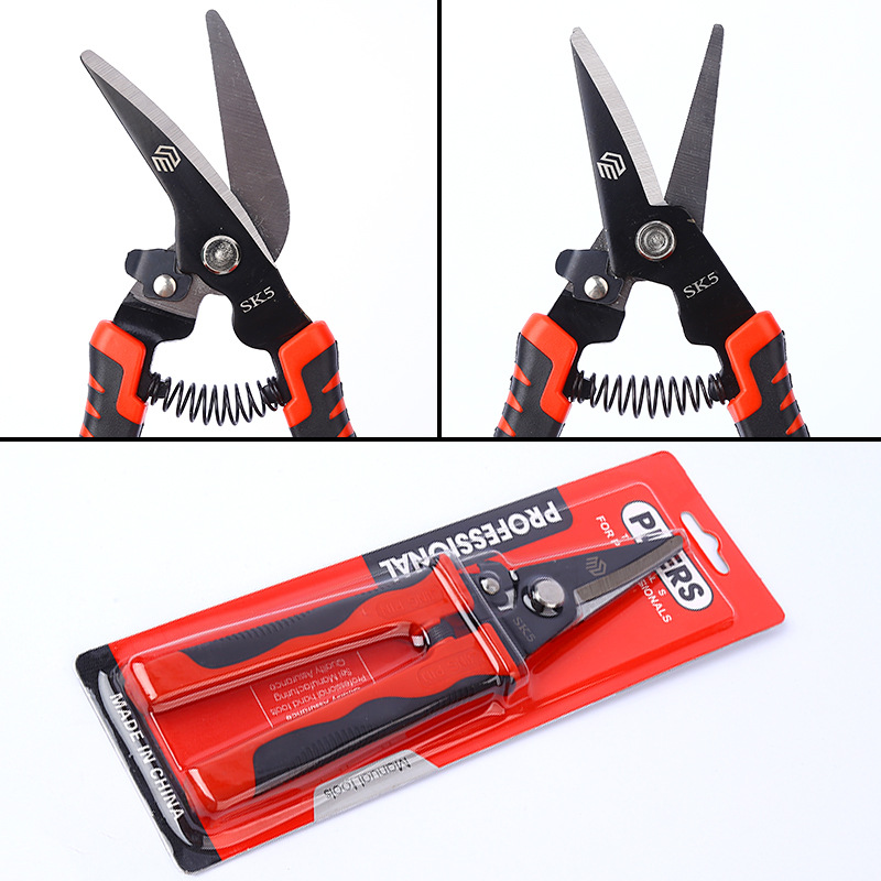 Wholesale industrial-grade iron sheet shears, wire iron sheet electrician shears, bevel shears, stainless steel shears, cross-border special shears for steel wires Specification drawing