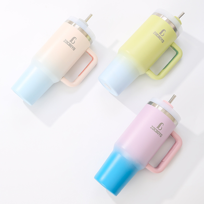 ZOCBOYO Cross-border 304 stainless steel handle car cup, large-capacity gradient cooling car cup Specification drawing